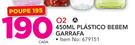 O2 450ml Plastico Bebem Garrafa