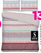 Sheraton Jogo De Capa De Duvet Queen Com Ilustracoes de Blocos de Madeira- por Jogo 
