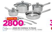 Mainstays jogo de Cozinha 10 Pecas