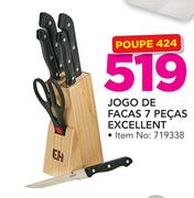 Jogo de Facas 7 Pecas Excellent