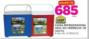 Campmaster Caixa Refrigeradora Azul ou Vermelha MQ8195-10Ltr cada