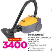 Bennett Read Aspirador Cilindrico Com Saco MICRO HVC150