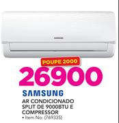 Samsung AR Condicionado Split De 9000 BTU e Compressor