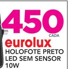 Eurolux Holofote Preto LED sem Sensor 10W