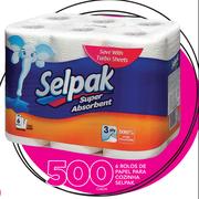 6 Rolos De Papel Para Cozinha Selpak-cada