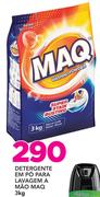 Detergente Em po Para Lavagem a mao Maq-3Kg