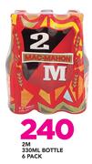 2M Bottle 6 Pack-330ml