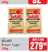 Selati Brown Sugar-For 2 x 10Kg