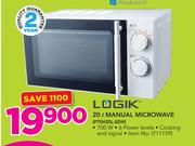 Logik 20Ltr Manual Microwave P70H20L-SEW