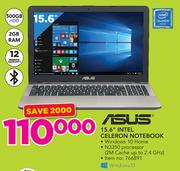 Asus 15.6" Intel Celeron Notebook