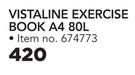 Vistaline Exercise Book 40L