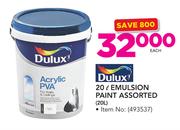 Dulux Emulsion Paint Assorted-20Ltr