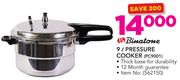Binatone 9Ltr Pressure Cooker PC9001