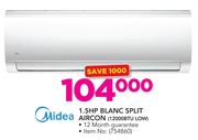 Midea 1.5HP Blanc Split Aircon 120000BTU LOW