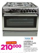 1Scanfrost 4 Burner 2 Electric Plate Gas Stove CK9423XG