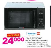 Scanfrost 20Ltr Electronic Microwave SF-20-WMG