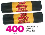 Disposable Refuse Bags-20's Each