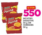 Mcvities Digestive 50g Or Hobnobs 50g-For Any 10