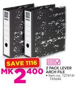Simple Choice 2 Pack Lever Arch File