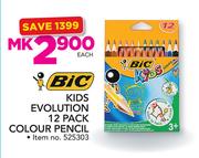 Bic Kids Evolution Colour Pencil-12 Per Pack