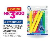 Staedtler 8 Piece Triplus Highlighters Assorted