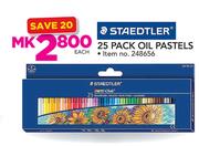 Staedtler 25 Pack Oil Pastels-Each