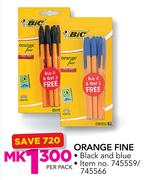 Bic Orange Fine-Per Pack
