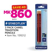 Staedtler 3 Pack Camel Tradition Pencils-Each