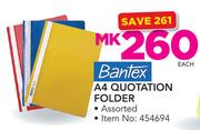 Bantex A4 Quotation Folder-Each