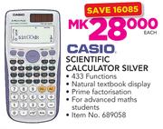 Casio Scientific Calculator Silver