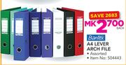 Bantex A4 Lever Arch File-Each