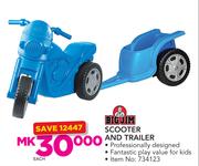 Big Jim Scooter and Trailer-Each