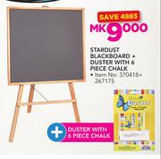Stardust Blackboard + Duster with 6 Piece Chalk