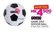 Game 2 Ply soccer Ball