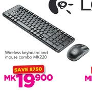 Logitech Wireless Keyboard and Mouse Combo MK220