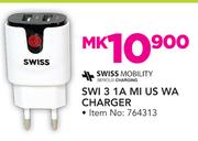 Swiss SWI 3 1A US Wall Charger