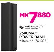 Swiss 2600 mAh Power Bank