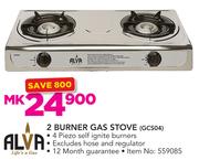 Alva 2 Burner Gas Stove GCS04