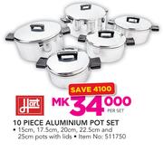 Hart 10-Piece Aluminium Pot Set-Per Set