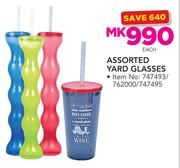 Assorted Yard Glasses-Each