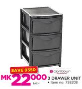 Contour 3 Drawer Unit-Each
