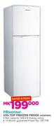 Hisense 220Ltr Top Freezer Fridge H220TWH