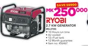 Ryobi 2.7KW Generator (RG-2700)