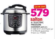 Salton 6Ltr Electric Pressure Cooker SEPC-01
