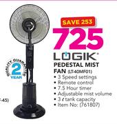 Logik Pedestal Mist Fan LT-40MF01