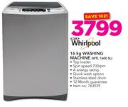 Whirlpool 16Kg Washing Machine WTL 1600 SL