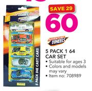 Adventure Wheels 5 Pack 1 64 Car Set