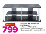 Enzo Entertainment Unit Black