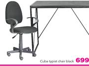 Cuba Typist Chair Black