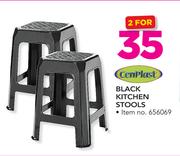 Cenplast Black Kitchen Stools-For 2